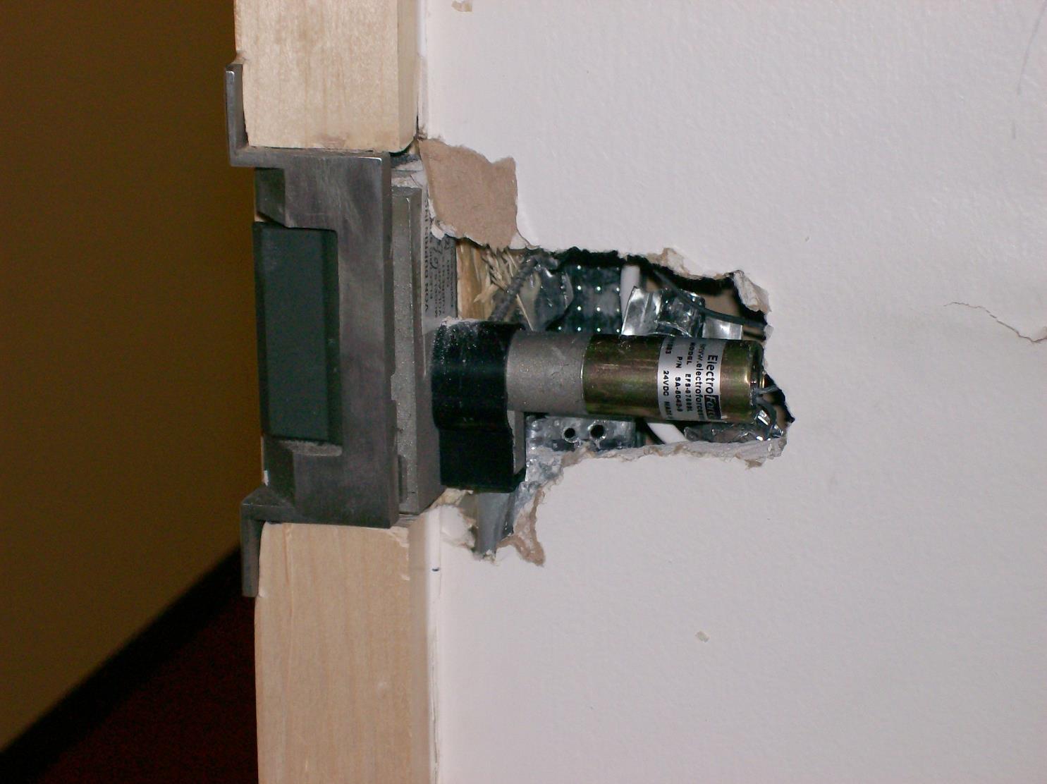 prepping existing frames for electric strikes